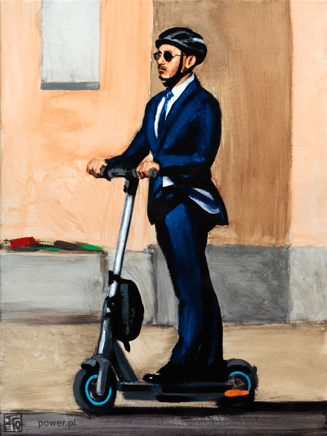 Garniak na hulajnodze