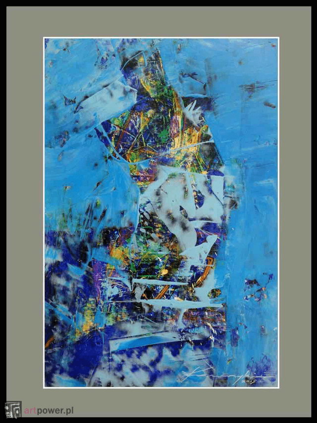 Siedząca w błękicie 